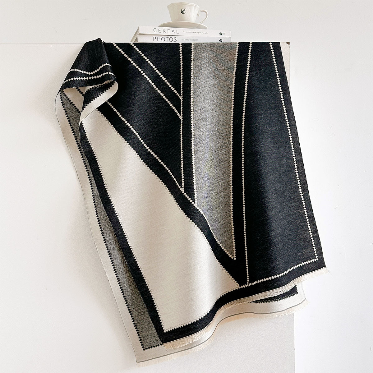 여성용 인조 캐시미어 스카프 프린지 두꺼운 따뜻한 숄  - Pashmina Wrap Large 리뷰 및 가격
