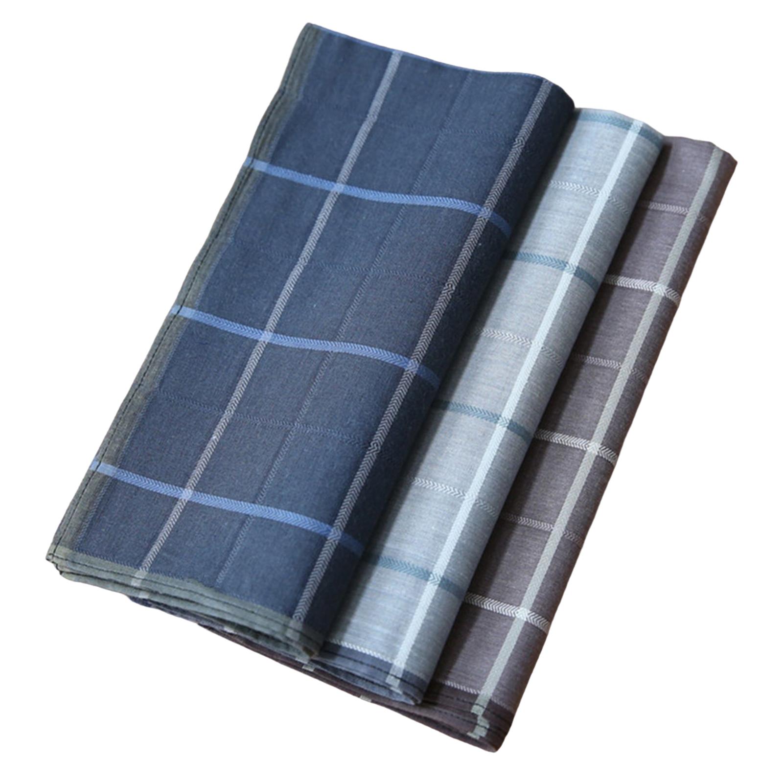 남성용 손수건 3개 세트, 체크무늬 손수건, 부드러운  - Handkerchief Cotton Men 리뷰 및 가격